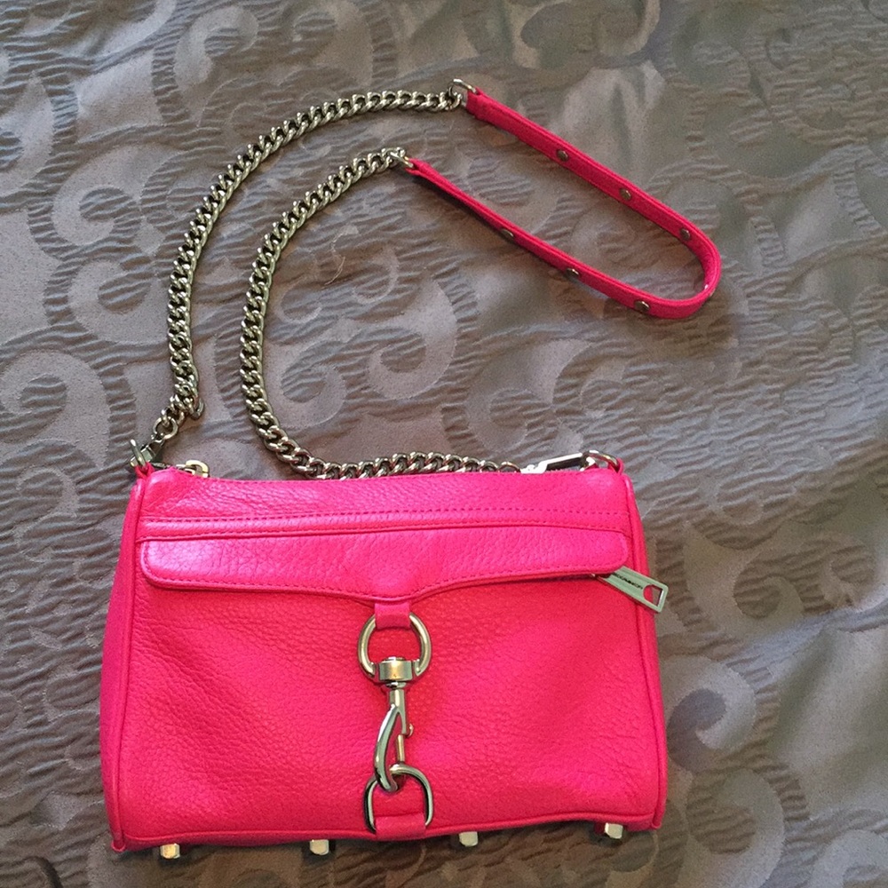 Magenta Rebecca Minkoff Mini Mac Clutch
